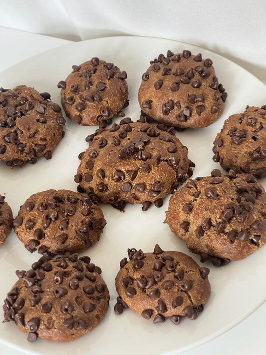 THE High Protein Caramel Chocolate Cookies